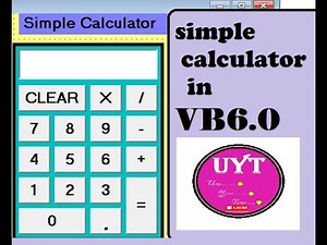 Simple Calculator In Visual Basic6.0//English//using if statement