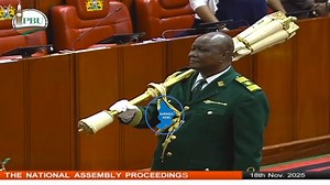 VIDEO: NATIONAL ASSEMBLY honours the retiring Chief Serjeant-at-Arms Mr. Aloisio Nterepu Lekulo. | Baringo News