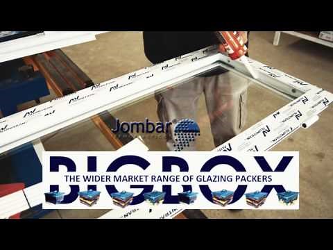 How to install a glass in a window with Jombar Glazing Packers.