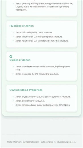 Noble Gases Helium, Neon, Argon, Krypton, Xenon, Radon: Occurrence, properties, and chemistry o...