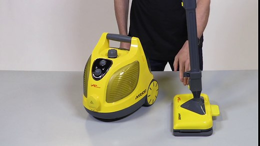 Vapamore MR-100 Primo Steam Cleaner, 20 Extensions/Attachments including the Turbo Pet Tool, Chemical Free Professional-Grade Steamer for Cleaning Floors, Mattresses, Cars, Upholstery and More