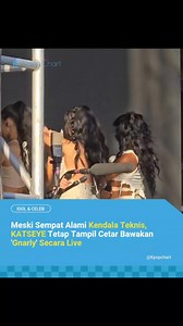 2.3K views · 44 reactions | Saat akan tampil di konser Wango Tango, KATSEYE mengalami kendala teknis karena backing track "Gnarly" tidak menyala. Meski begitu, para member tidak panik dan dengan percaya diri melanjutkan pertunjukkan mereka! Keren banget! Vid. do0tuzi #kpopchart #katseye #gnarly #wangotango | Kpop Chart Media | Facebook