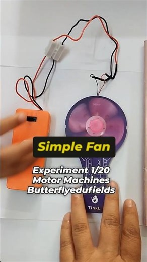 DIY Simple Fan | Butterfly Edufields Motor Machines Kit #diyscience #scienceforkids