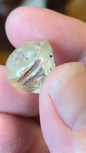 Polishing a Champagne Sunstone from Oregon