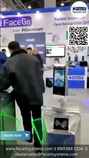 VF9000 AI Based Facial Recognition Gate Pass Management using on Turnstile Barrier | Faceitsystems