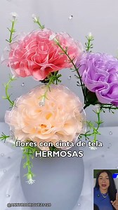 4.8M views · 33K reactions | ¡Flores en cinta hermosas y sin complicaciones! #viralpost #tendencia #flowers #reelsfacebook | annyrodriguez1128 | Facebook