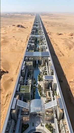 NEOM | THE LINE 🇸🇦 Future City of Saudi Arabia | 170KM Smart City Explained#theline #timelapse#usa