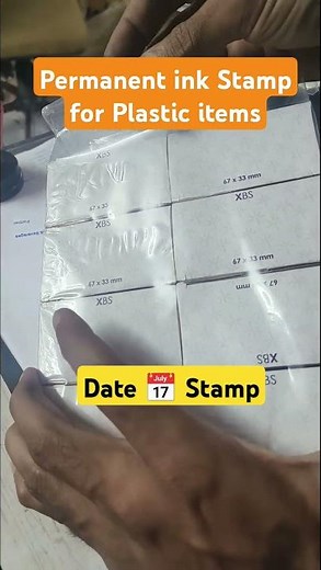 DIY Date Permanent ink Stamp for Plastic items #datestamp #stampfactory #permanentink