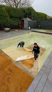 This damaged pool needed emergency surgery 🏥 #poolpro #satisfying