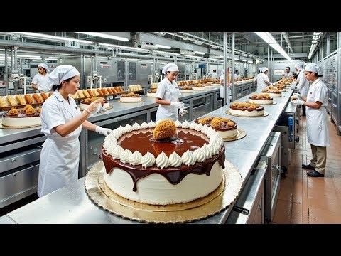 How Millions of Cakes Are Made in a Factory | Automated Cake Factory Process