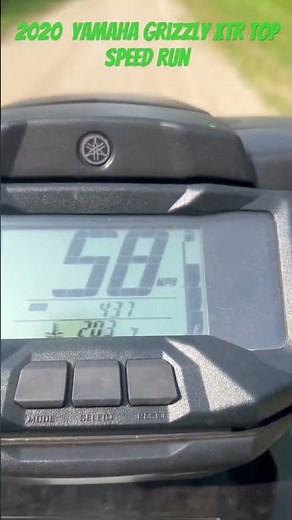 Top speed run 2021 Yamaha Grizzly XTR