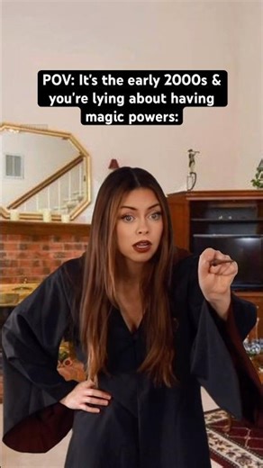 POV: It's the #early2000s & you're lying about having magic powers. #nostalgia #millennials