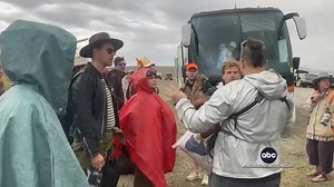 Thousands of Burning Man concert goers were trapped for days after three months' worth of rain fell within hours, turning the desert into a sea of mud. Officials are investigating one death that occurred during the storm. Matt Gutman reports. https://trib.al/GOWqV8O | ABC World News Tonight with David Muir