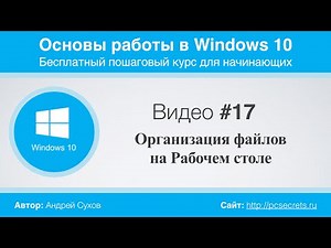 Video #17: Organizing Files and Folders on the Desktop