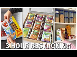 3 Hours of Satisfying Restocking ASMR ✨| Fridge, Store & Shelf Restocking for Sleep