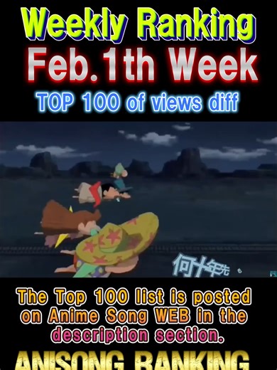 Anime Songs Ranking for the First Week of February 2023