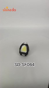 Portable COB Working Flashlight USB Rechargeable Folding 4-mode Working Emergency Keychain Light