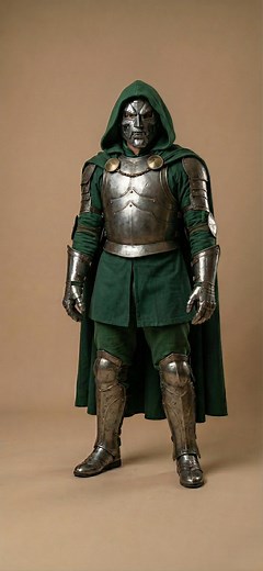 Dr Doom Armor Costume Full Set | Metal Supervillain Cosplay Outfit With Mask Cape and Armor - Etsy