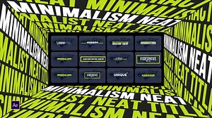 Videohive Minimalism Neat Titles | After Effects - 50775631 AEdownload.com