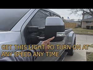 Get FORD mirror spotlights to turn on at any speed. super duty and F-150!