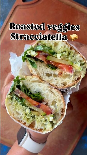 Roasted veggie Stracciatella