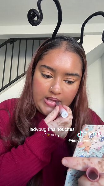 Final Touches for a Ladybug Makeup Tutorial