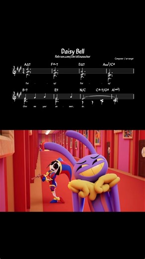 Christina Sochor on Instagram: "Daisy Bell- Jazz Piano Cover DM me for Lead sheet! (Free on Patreon) #jazzpiano #jaxtadc #theamazingdigitalcircus #pomni #tadc"