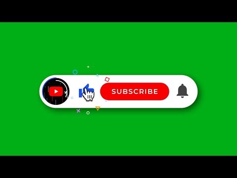 YOUTUBE SUBSCRIBE BUTTON GREEN SCREEN | FREE PROJECT!