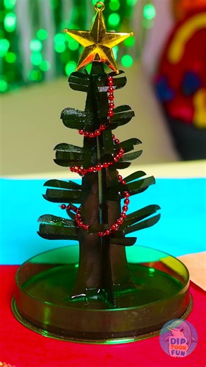 ✨ Magic Science! Grow Crystals on a Paper Tree 🎄 Kids Experiment! #DIY #Shorts