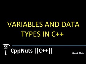 Variables And Data Types In C++