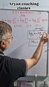 Logarithms Made Easy #maths #education #jee #jeemains #shorts #ssc