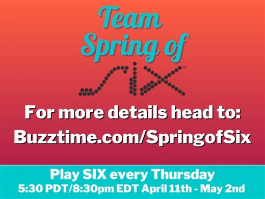 Join us for Team Spring of Six next week! Get your trivia team together and compete with bars across the Buzztime network. Learn more ➡ buzztime.com/springofsix | Buzztime