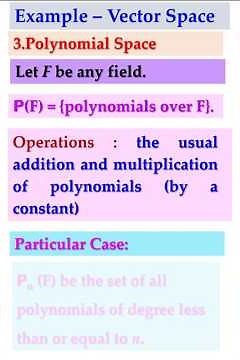 Linear Algebra|#Friedberg|#Examples of Vector space