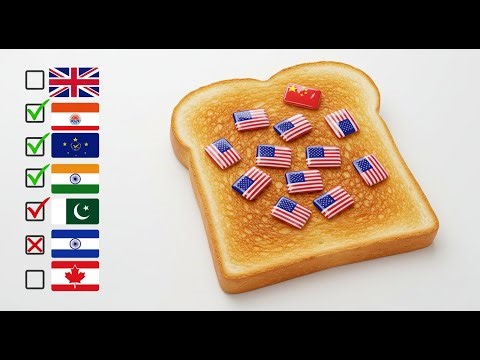 Relaxing AI ASMR | Spreading Flags on Bread 🍞🌍 (Episode 1)