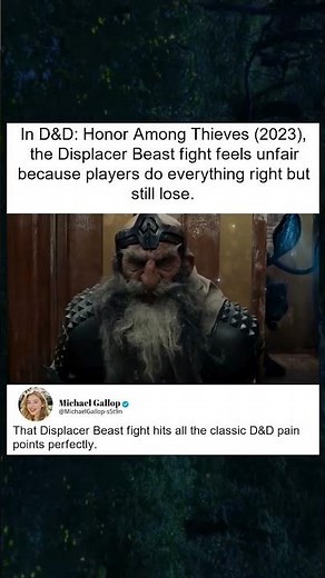 D&D: Honor Among Thieves—Unfair Displacer Beast Fight