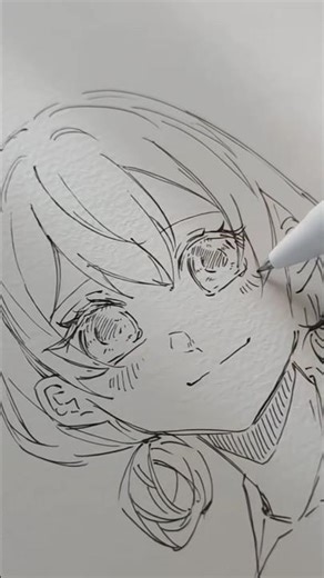 Tutorial sketch anime girl easy #anime #drawing #sketch #howtodraw