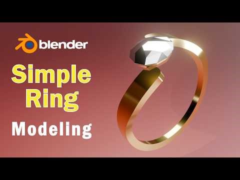 Blender Simple Ring Modeling Tutorial for Beginners