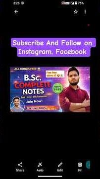 B.Sc. All Semesters Free Notes,Books pdf All University #ccsu#bsc#physics #nksmartclasses#math
