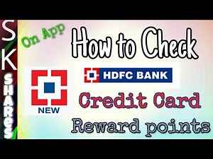 How to CHECK CREDIT card Reward points on HDFC mobile app