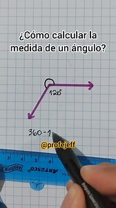302K views · 2.5K reactions | ⛔ Calcular la medida de un ángulo ⛔ #matematica #profejeff #retomatematico #geometria #angulos #transportador | Profe Jeff | Facebook