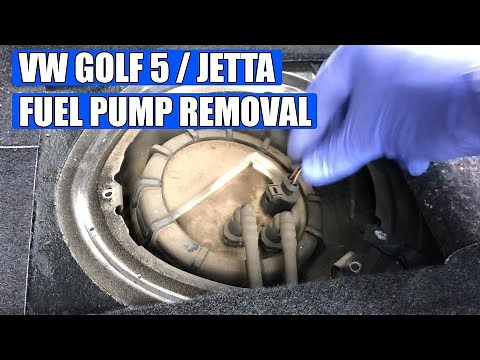 How to replace / change fuel pump VW Golf Mk5, Jetta, Skoda Octavia, Seat Leon, Audi TDI in 12 steps