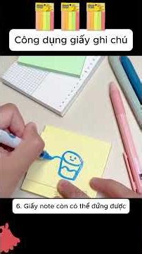 10 Cách Dùng Giấy Note Siêu Hay Ai Cũng Nên Biết! 😱 (Không Thể Tin Được) #meohay #tips #lifehack