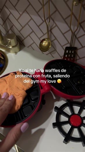 Protein Waffles with Fruit for Post-Gym Energy