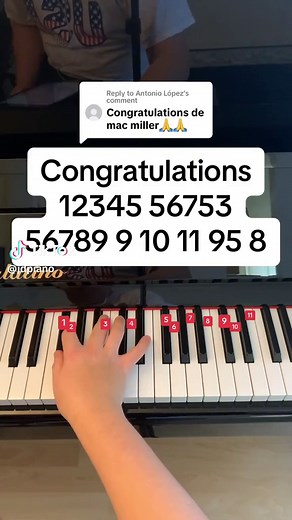 Replying to @Antonio López Congrats // follow my instagram: jessnotes123 #piano #pianomusic #pianotutorial #congratulations #macmiller #foryou #fy #fyp