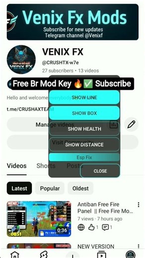 Br Mod Free Fire Paid Panel Free download Antiban Free Fire Panel || Mod Menu 100% Safe#viral