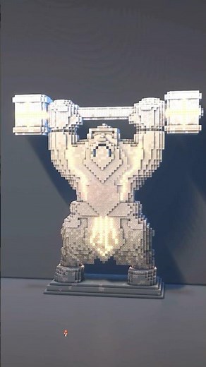 Minecraft | Dwarven Dragon Age Statue #minecraftbuilding