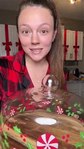 QVC Christmas bake dish - temp-tations Christmas cake platter - Christmas bakery dish Inc