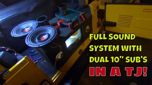 Jeep TJ Big Bird build, installing a massive sound system