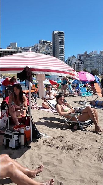 🇦🇷 Mar del Plata Beach Most Satisfying Beach Walk