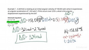Using Kinematic Equations to Solve for an Unknown Angular Displacement | Physics